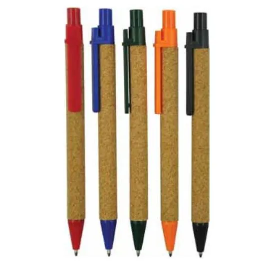 Popular Recycle Cork Ball Pen for Promotional Gift with Log Printing