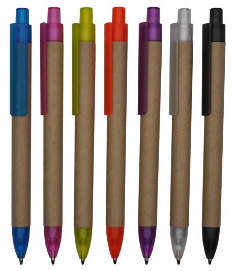 Promotional Gift Cecycle Craft Paper Ballpoint Pen with Logo Imprint