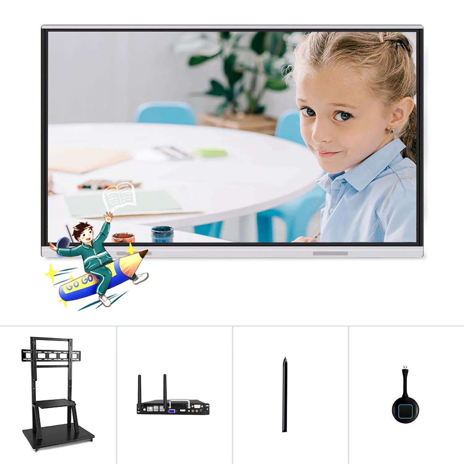 T6 Series 65'', 75'', 85'', 86'', 98' Inch Interactive Whiteboard Smartboard Used in School Classroom for The Education