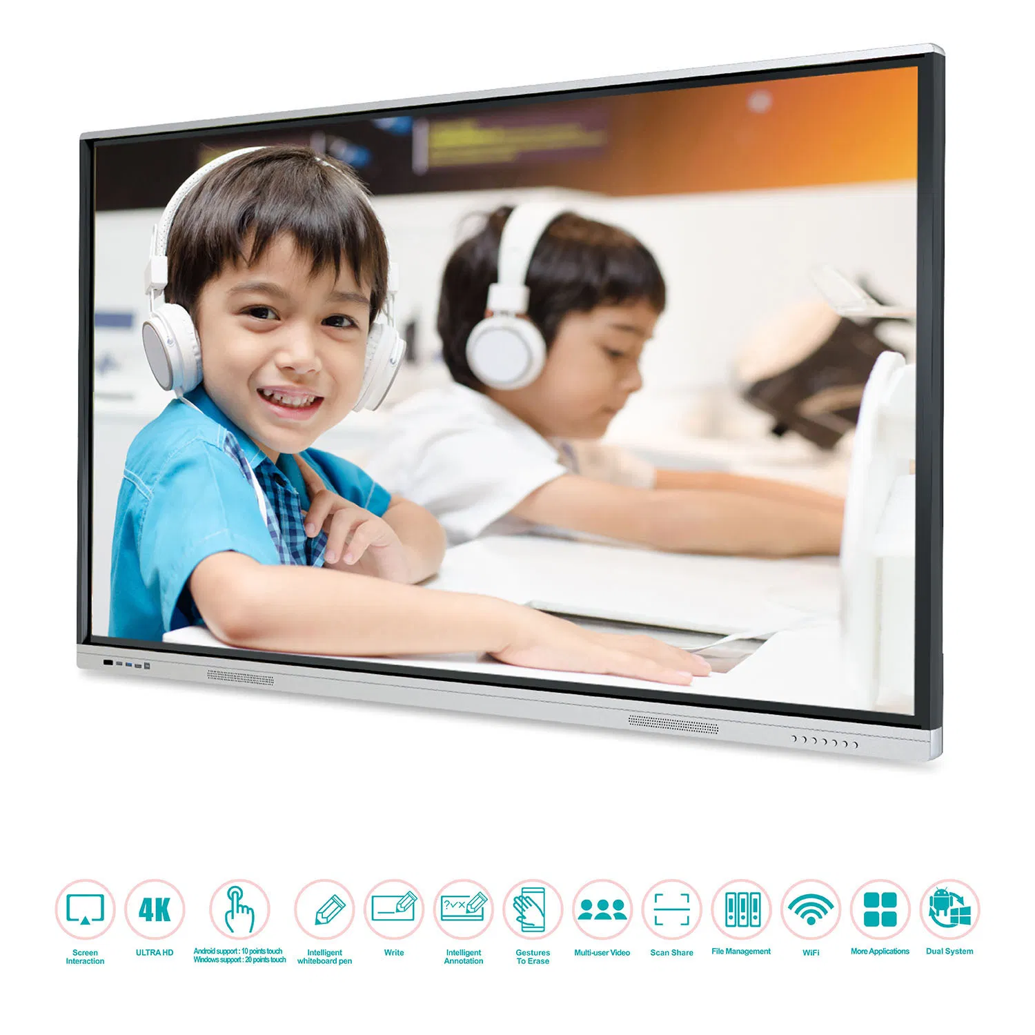 T6 Series 86 Inch Digital Intelligent Touch Display Whiteboard for Conference&Education